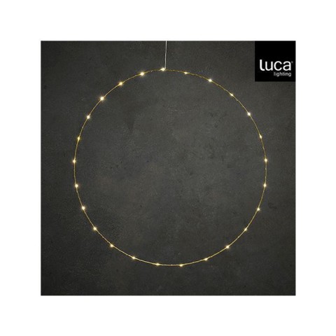 CERCHIO ORO 25 LED LUCE CALDA D.70